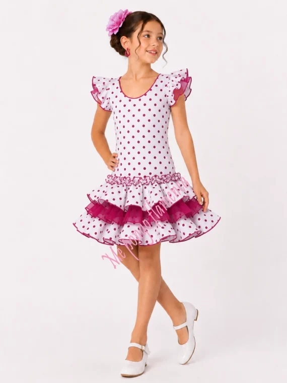 Vestido flamenca niña corto2
