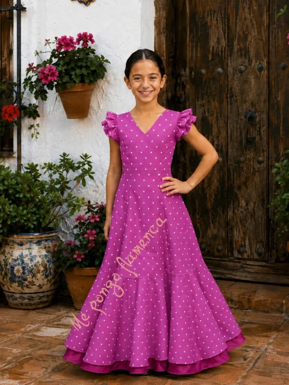 vestido gitana niña buganvilla