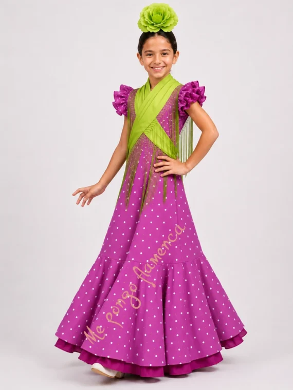 vestido-flamenca-niña-buganvilla