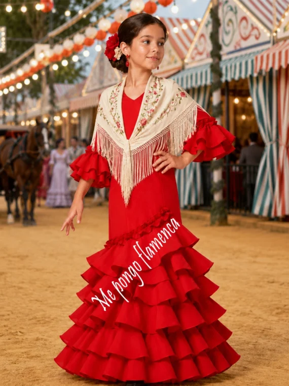 Vestidos flamenca niña Cazorla 3