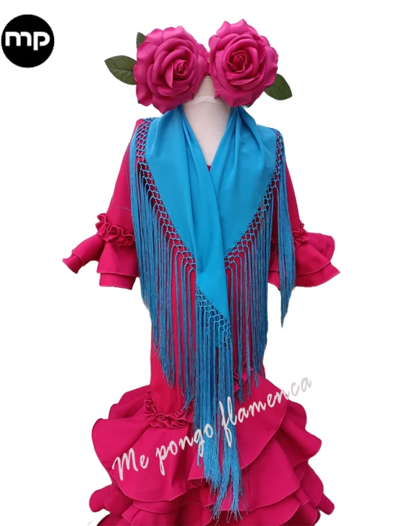 traje flamenca malva