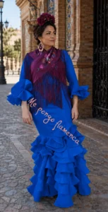 vestido de flamenca azul vestido de flamenca azul 2026