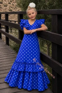 vestido de flamenca niña azul vestido flamenca niña azul